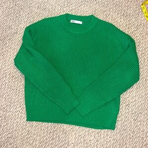 Zara Kelly green sweater Small
